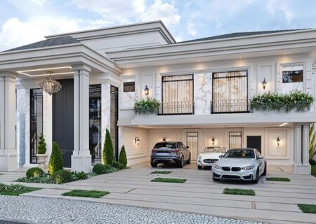 3 ایده طراحی نمای ویلا نئوکلاسیک